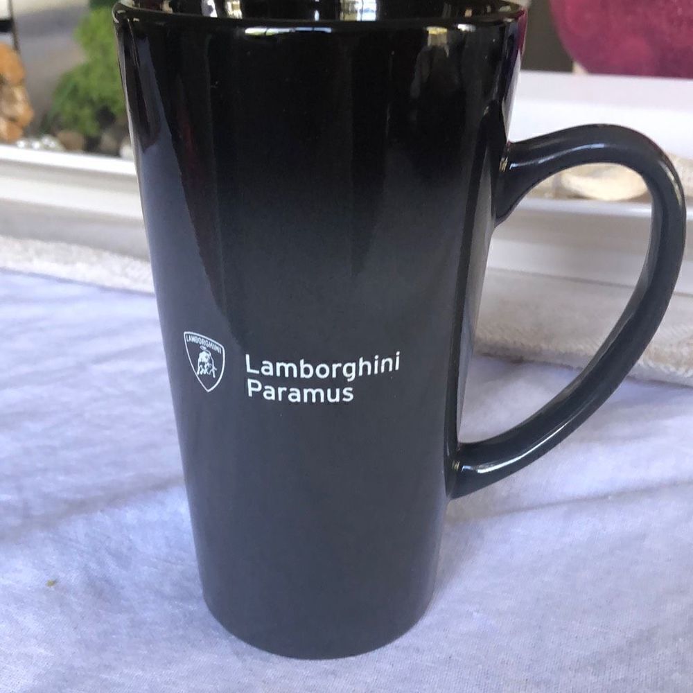 Lamborghini Paramus Tal ombré black and gray coffee mug